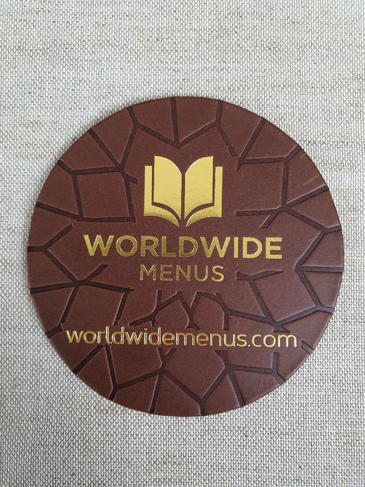 Saddle Leather 10cm Leather Coaster (Sale Item)