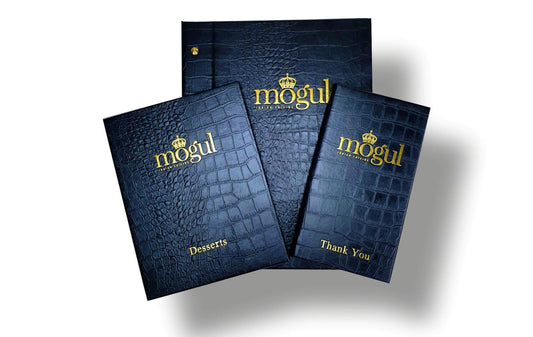 Canberra recycled leather menu covers