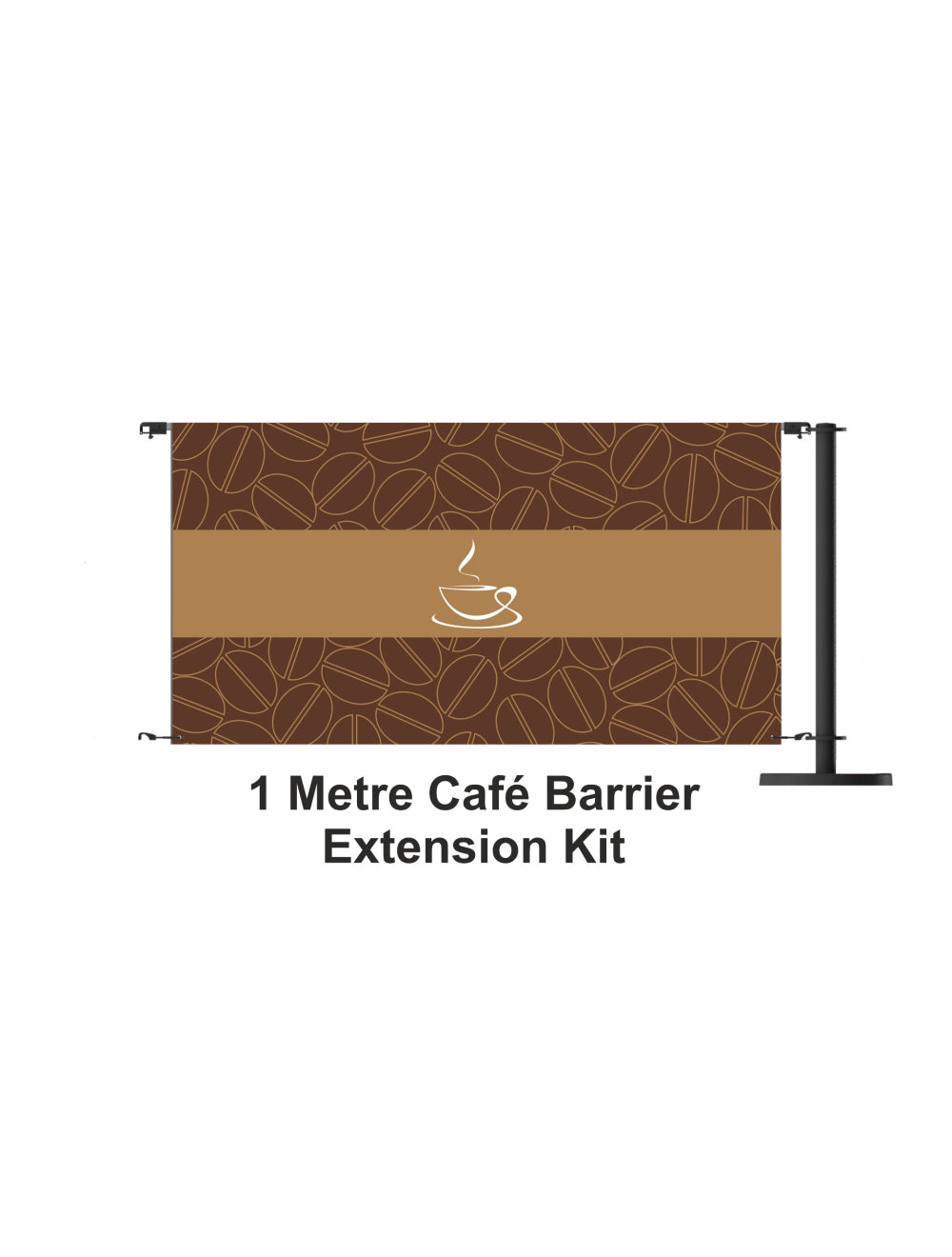 1 Meter Cafe Barrier Extension Kit