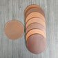 Saddle Leather 10cm Round leather Coaster (Sale Item)