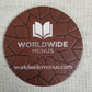 Saddle Leather 10cm Round leather Coaster (Sale Item)