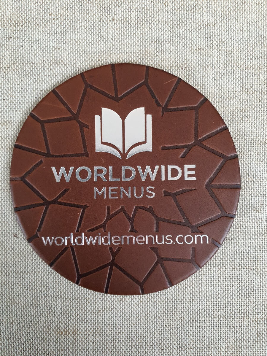 Saddle Leather 10cm Round leather Coaster (Sale Item)