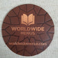 Saddle Leather 10cm Round leather Coaster (Sale Item)