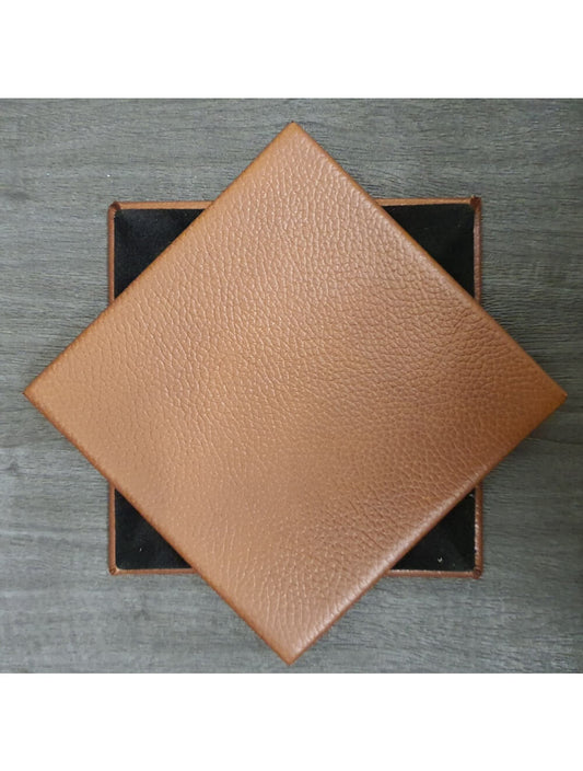 Castagna Shelly Leather Coaster- 10cm Sq (sale item)