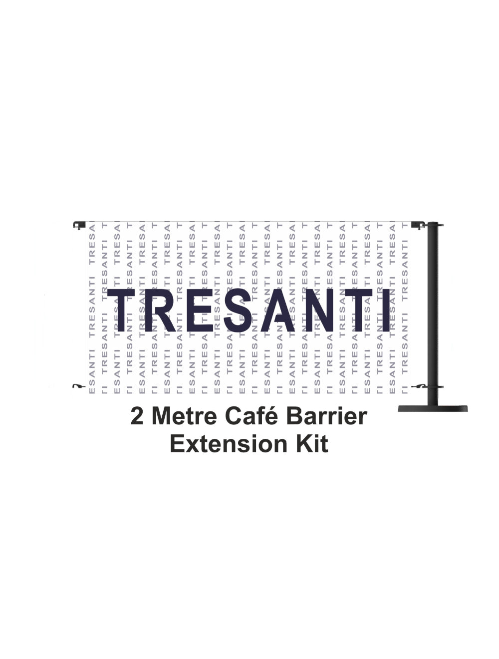2 Meter Cafe Barrier Extension Kit