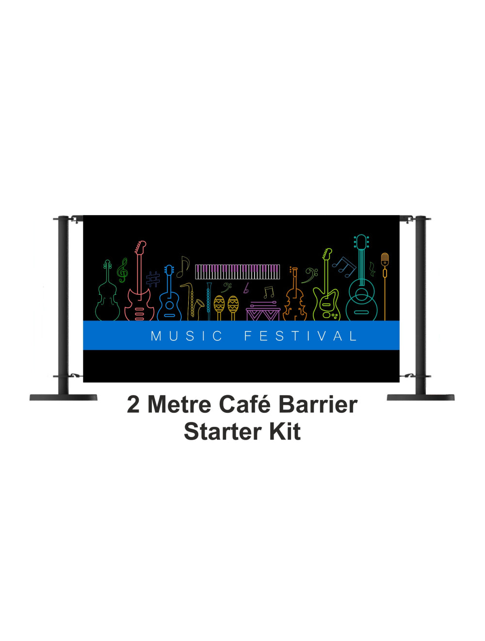 2 Meter Cafe Barrier Starter Kit