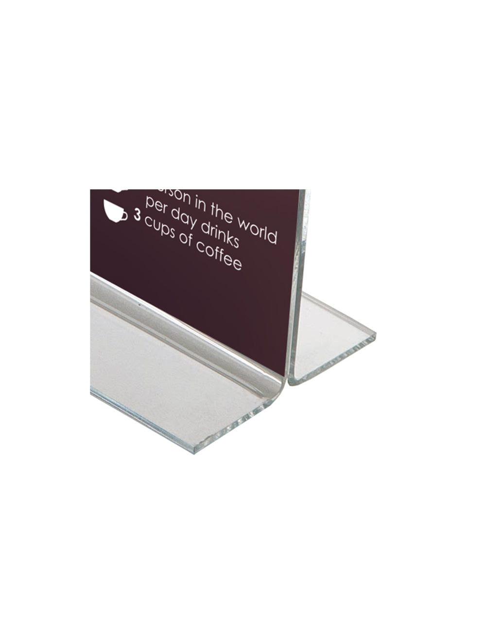 1/3A4 Acrylic Menu Holder