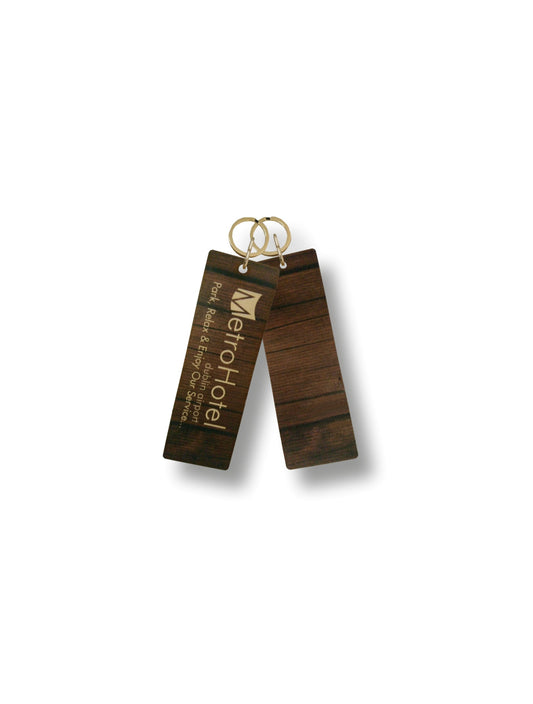Chocolate wooden Key Tags