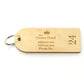 Key Fobs - Engraved Maple Veneer Wood - bhma