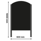 Metal Framed A1 Chalkboard - Worldwide Menus