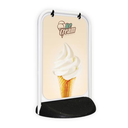 Swinger Pavement Sign - Worldwide Menus