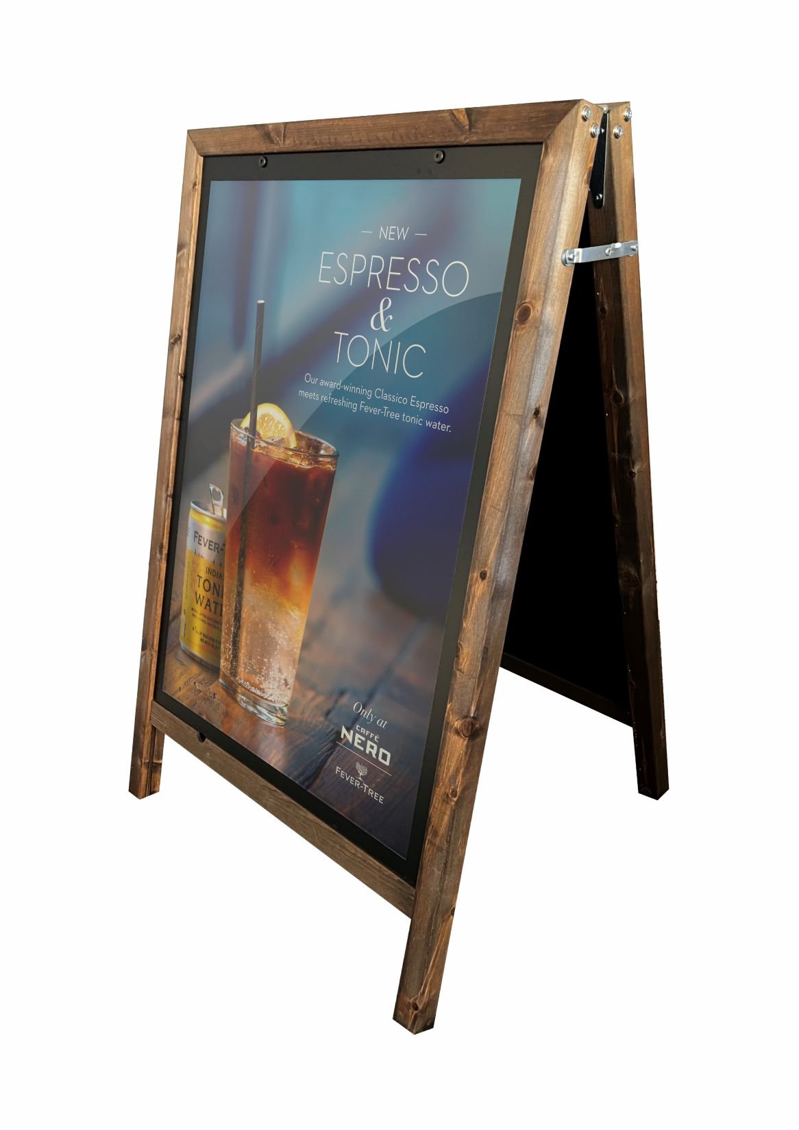 Wooden A-boards Poster Holder - Worldwide Menus