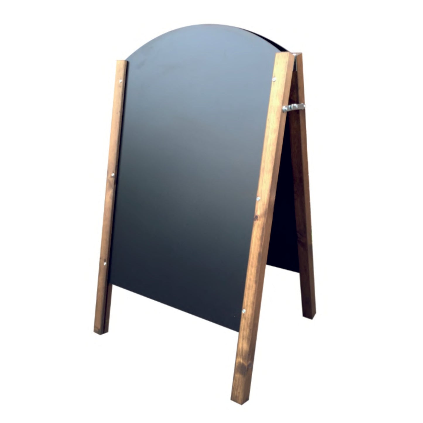 Wooden Arched A-board with Fixed Chalkboard - Worldwide Menus