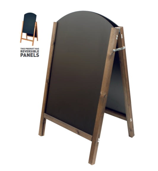 Wooden Eco A-boards Reversible Panels - Worldwide Menus