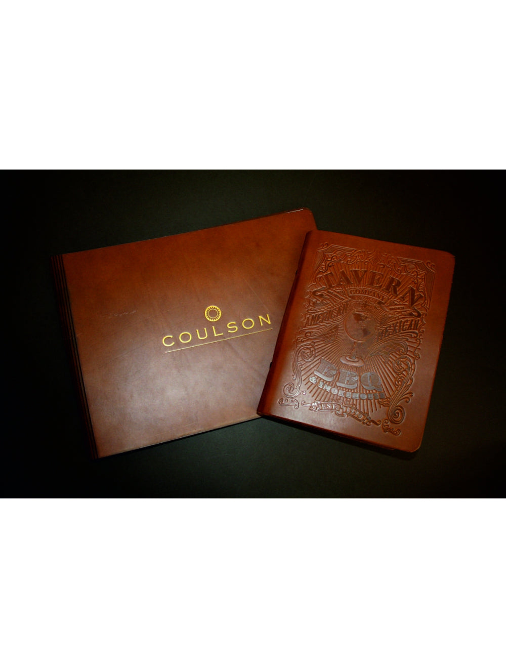 Saddle Hide Full Leather Menu Covers